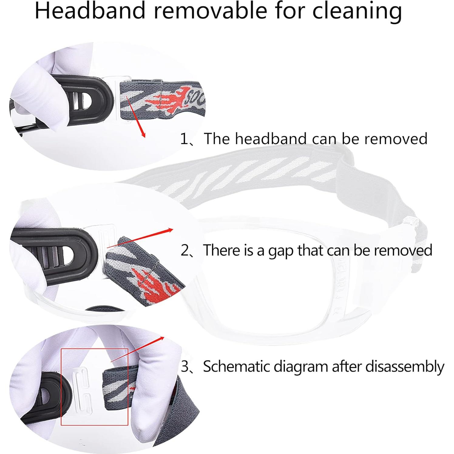 Gafas de Deporte SooGree con Lentes Removibles y Correa Ajustable