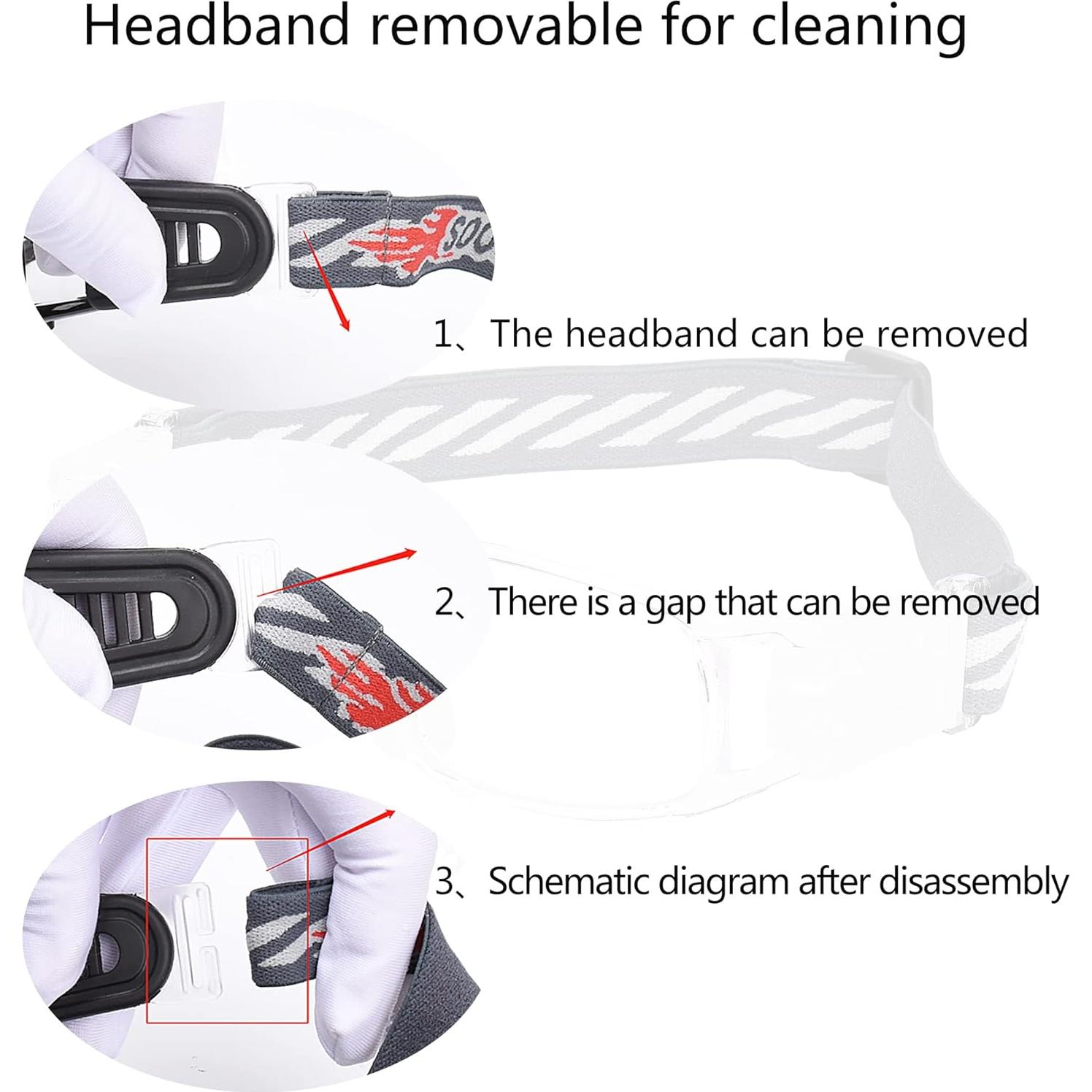 Gafas de Deporte SooGree con Lentes Removibles y Correa Ajustable