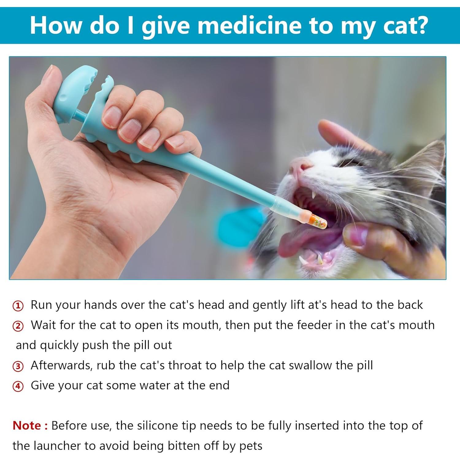 Dispensador de pastillas para mascotas YeulYuuri Rosa 20 cm