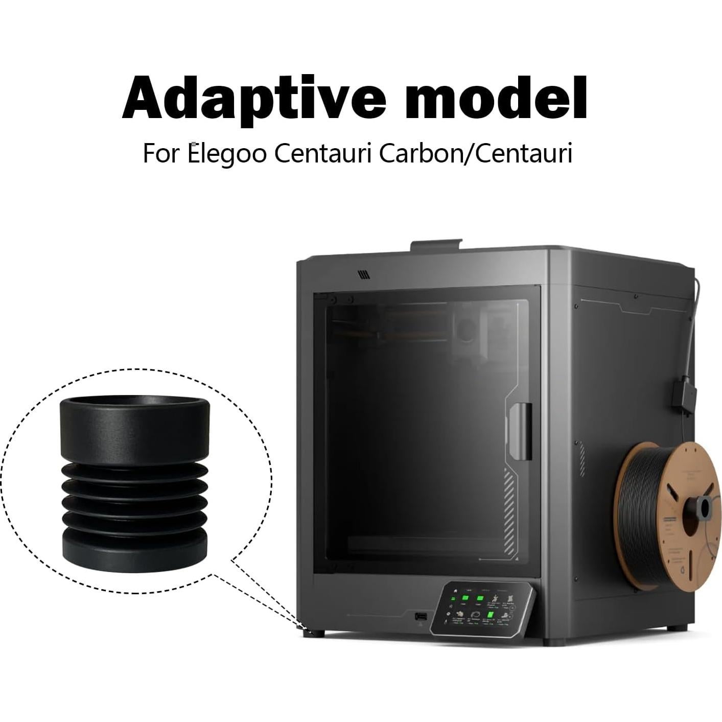 4 Piezas Almohadillas Antivibración de Silicona RugooSpink para Impresora 3D Elegoo Centauri