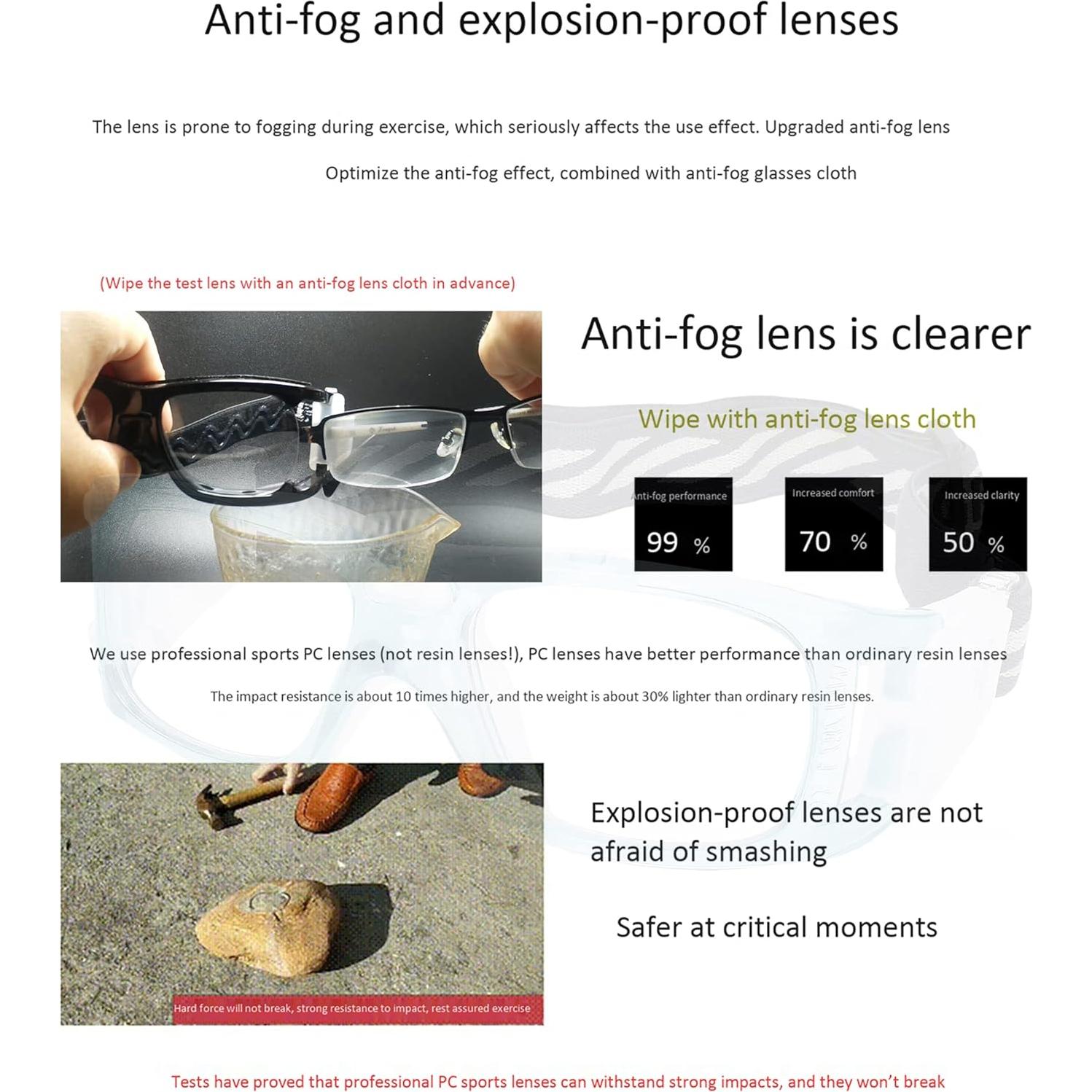 Gafas de Deporte SooGree con Lentes Removibles y Ajustables