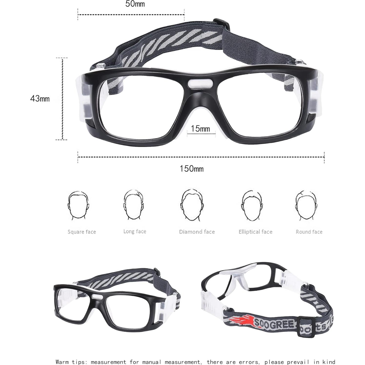 Gafas de Deporte SooGree con Lentes Removibles y Correa Ajustable