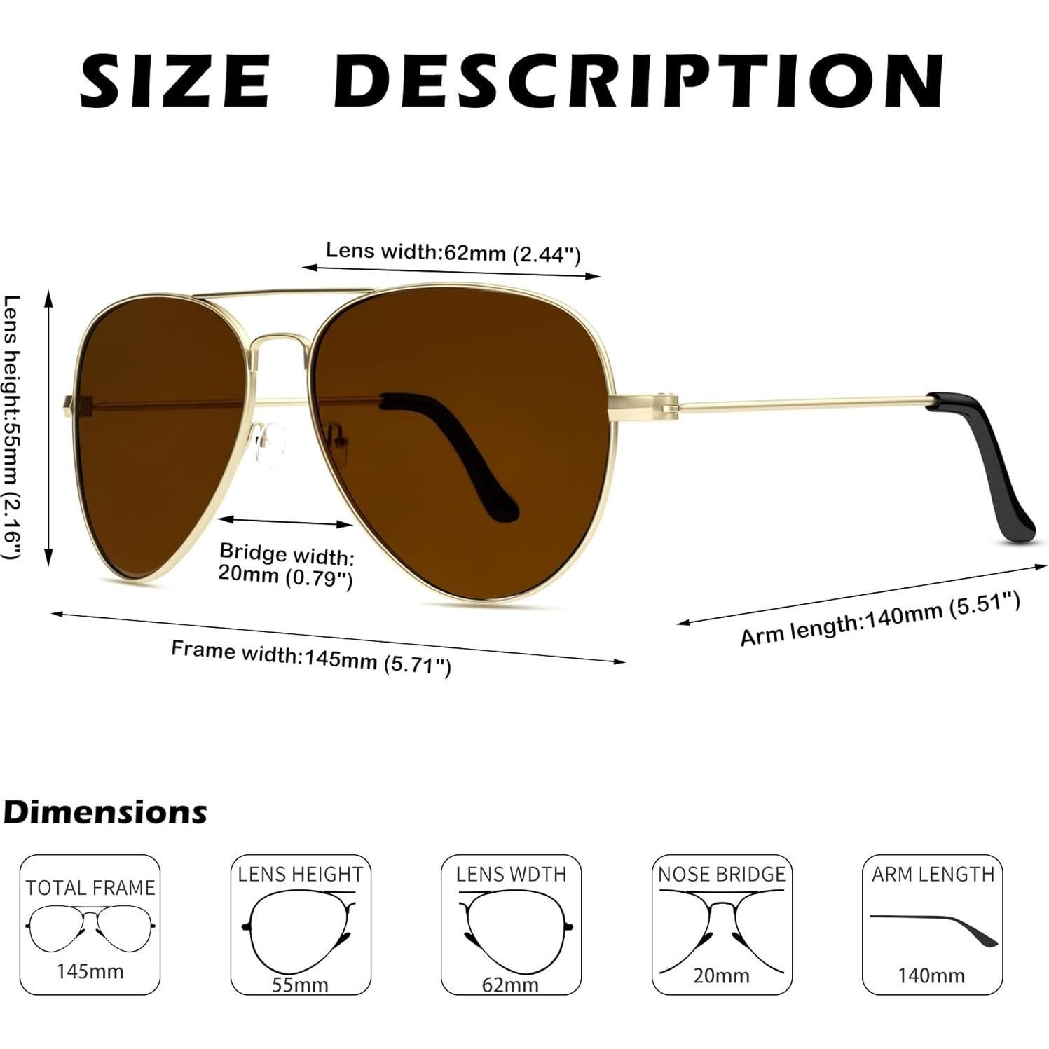 Gafas de sol Pro Acme Aviador Polarizadas UV400