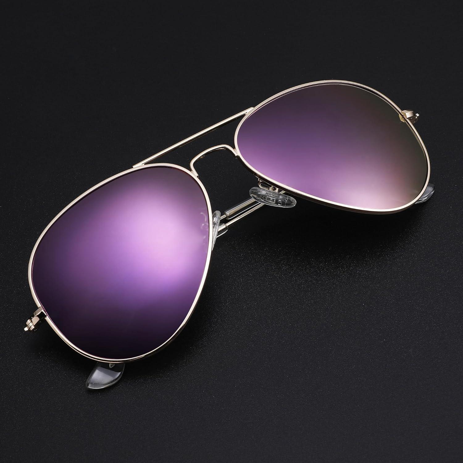 Gafas de sol Aviador Pro Acme UV400 Marco Dorado Morado