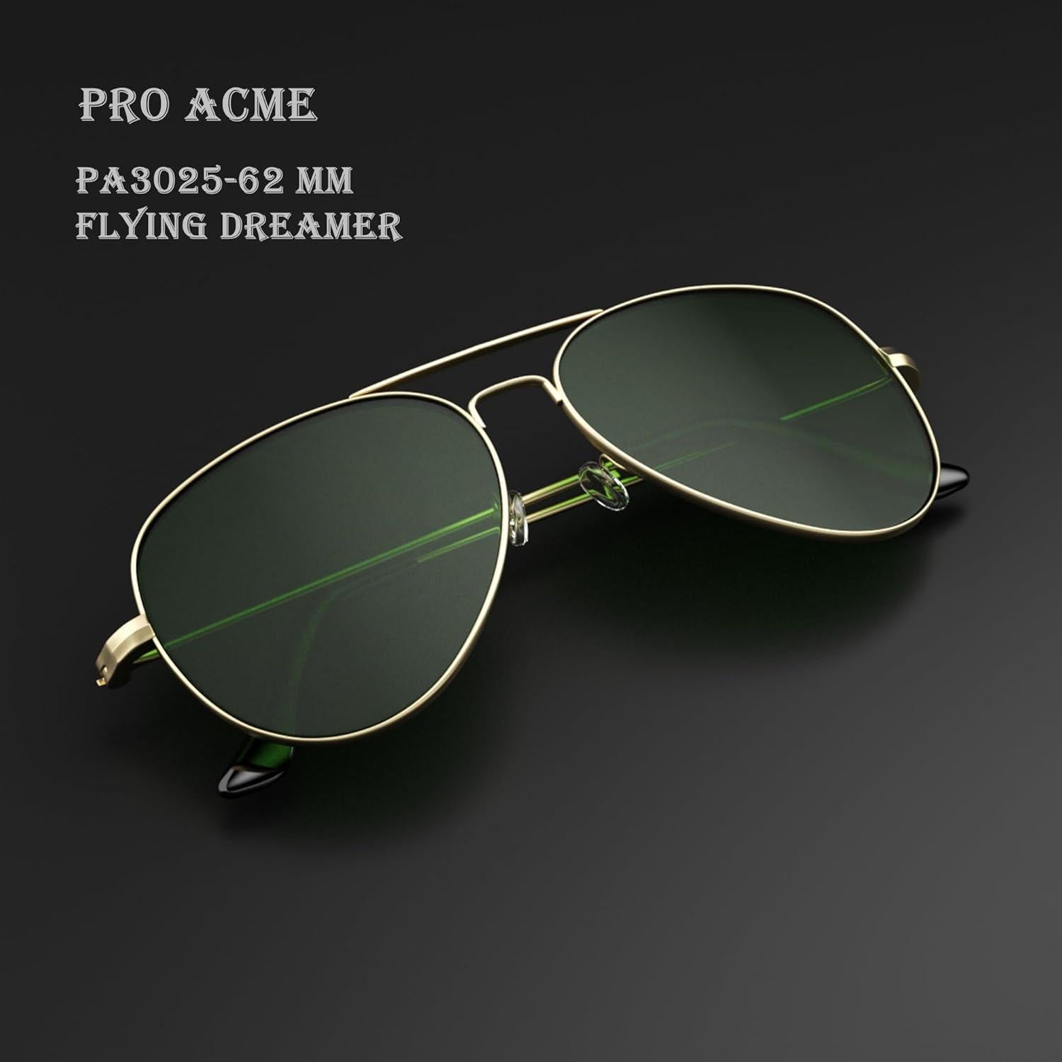 Gafas de sol Pro Acme Aviador UV400 para hombres y mujeres