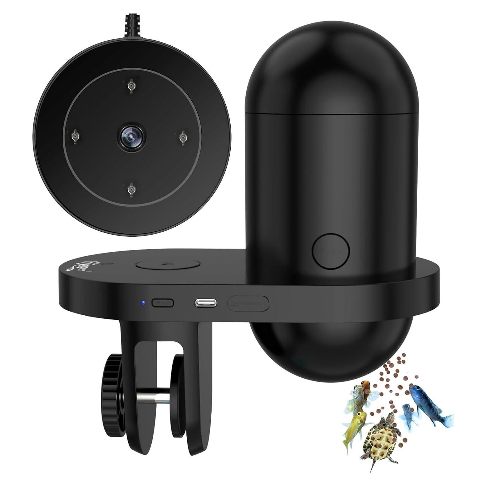 Alimentador Automático de Peces Hygger con WiFi y Cámara HD