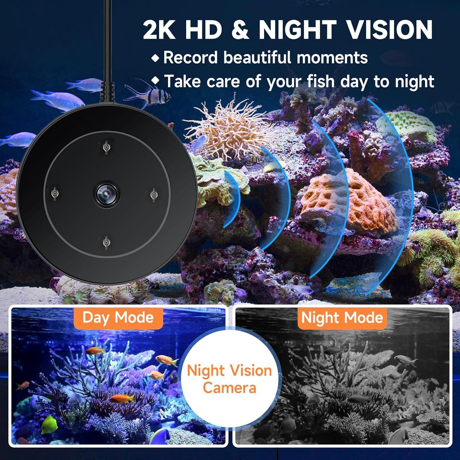 Alimentador Automático de Peces Hygger con WiFi y Cámara HD