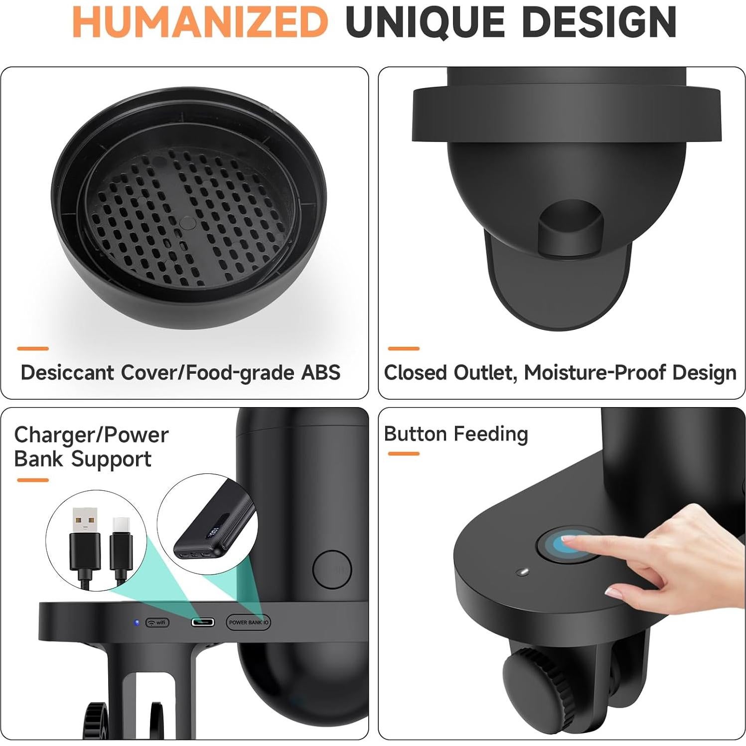 Alimentador Automático de Peces Hygger con WiFi y Cámara HD