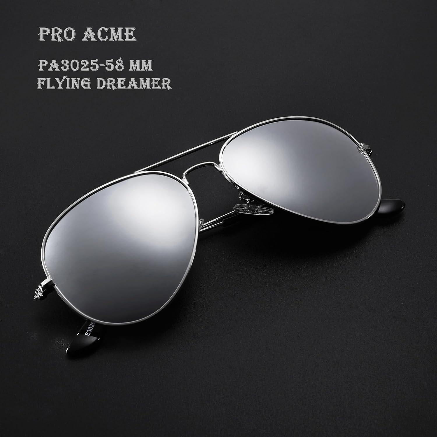 Gafas de sol Pro Acme Aviador UV400 para hombres y mujeres