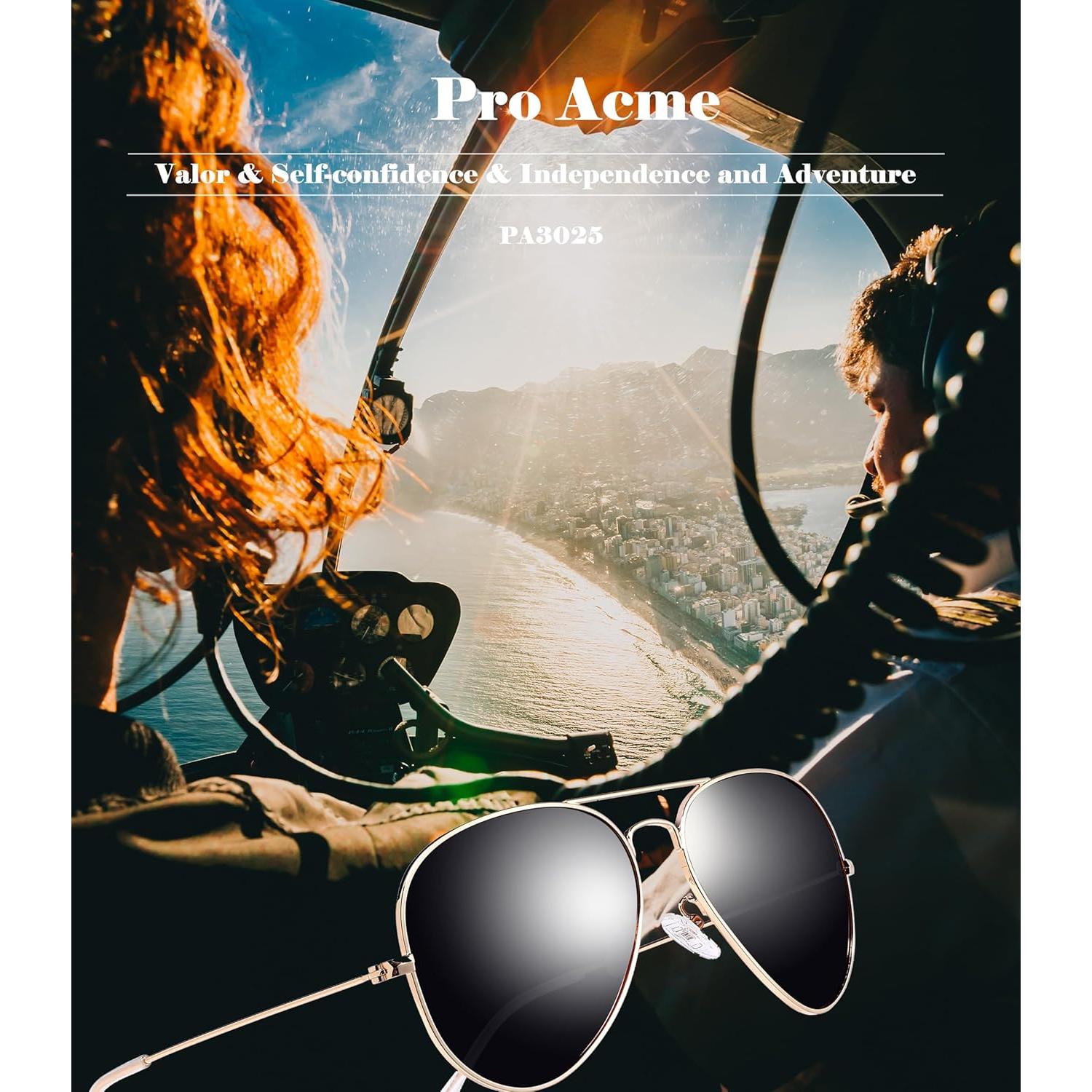 Gafas de sol Pro Acme Aviador polarizadas UV400 para todos