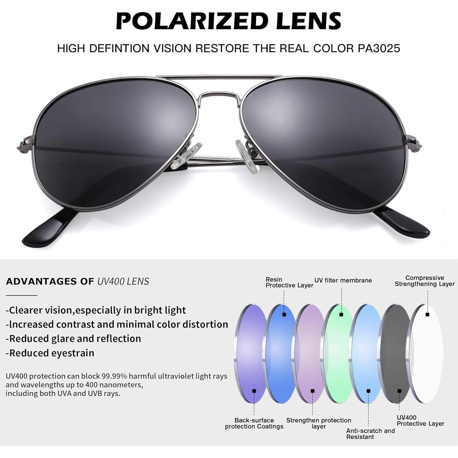 Gafas de sol Aviador Pro Acme UV400 Polarizadas 58mm