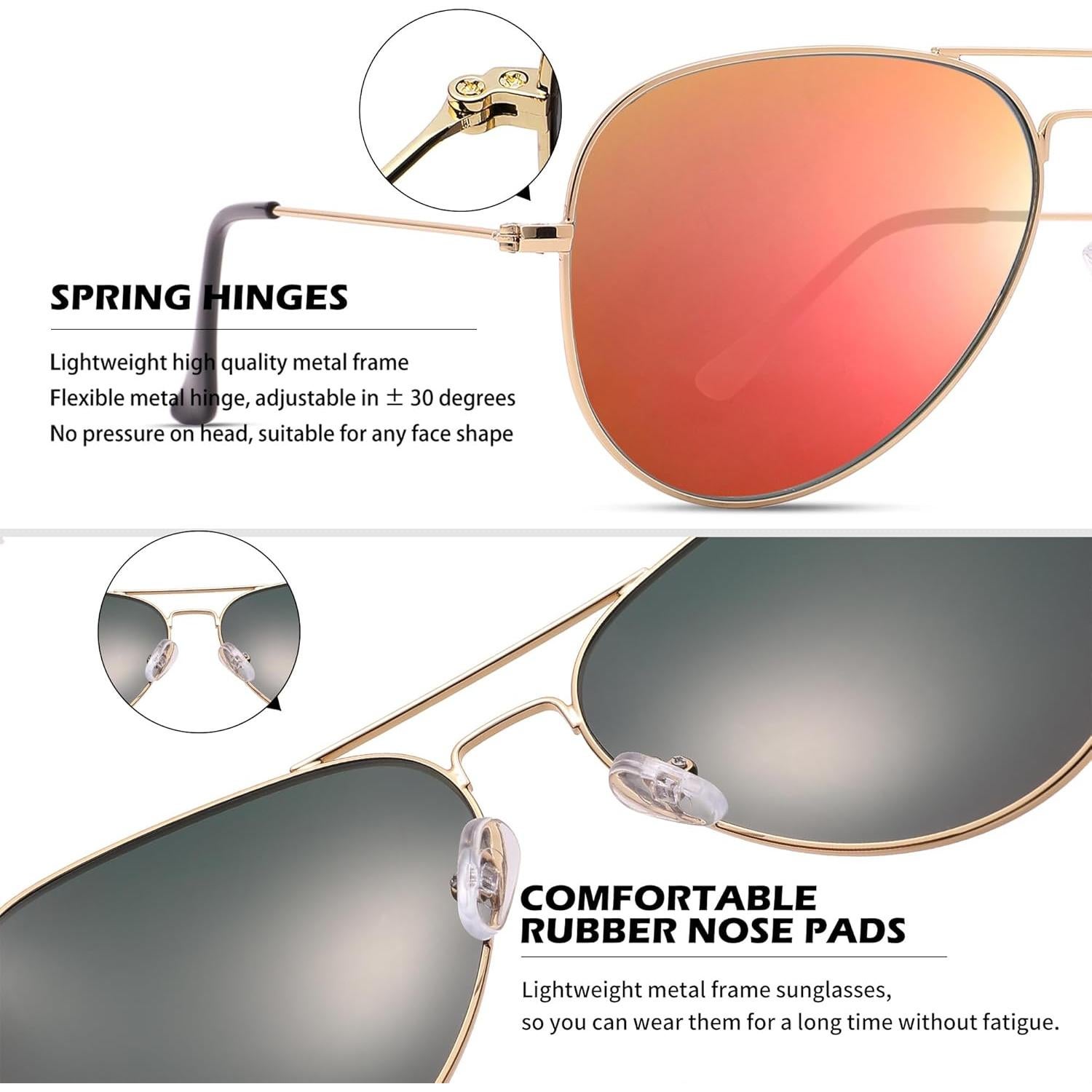 Gafas de sol Aviador Pro Acme UV400 para hombres y mujeres