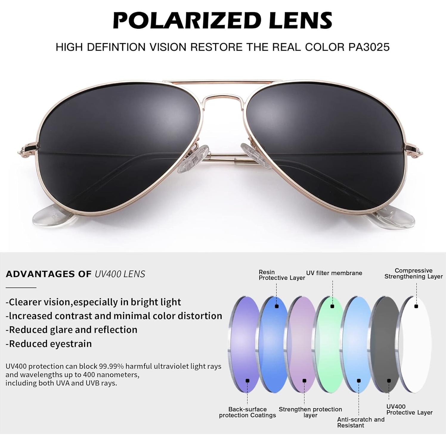 Gafas de sol Aviador Pro Acme UV400 Polarizadas 58mm