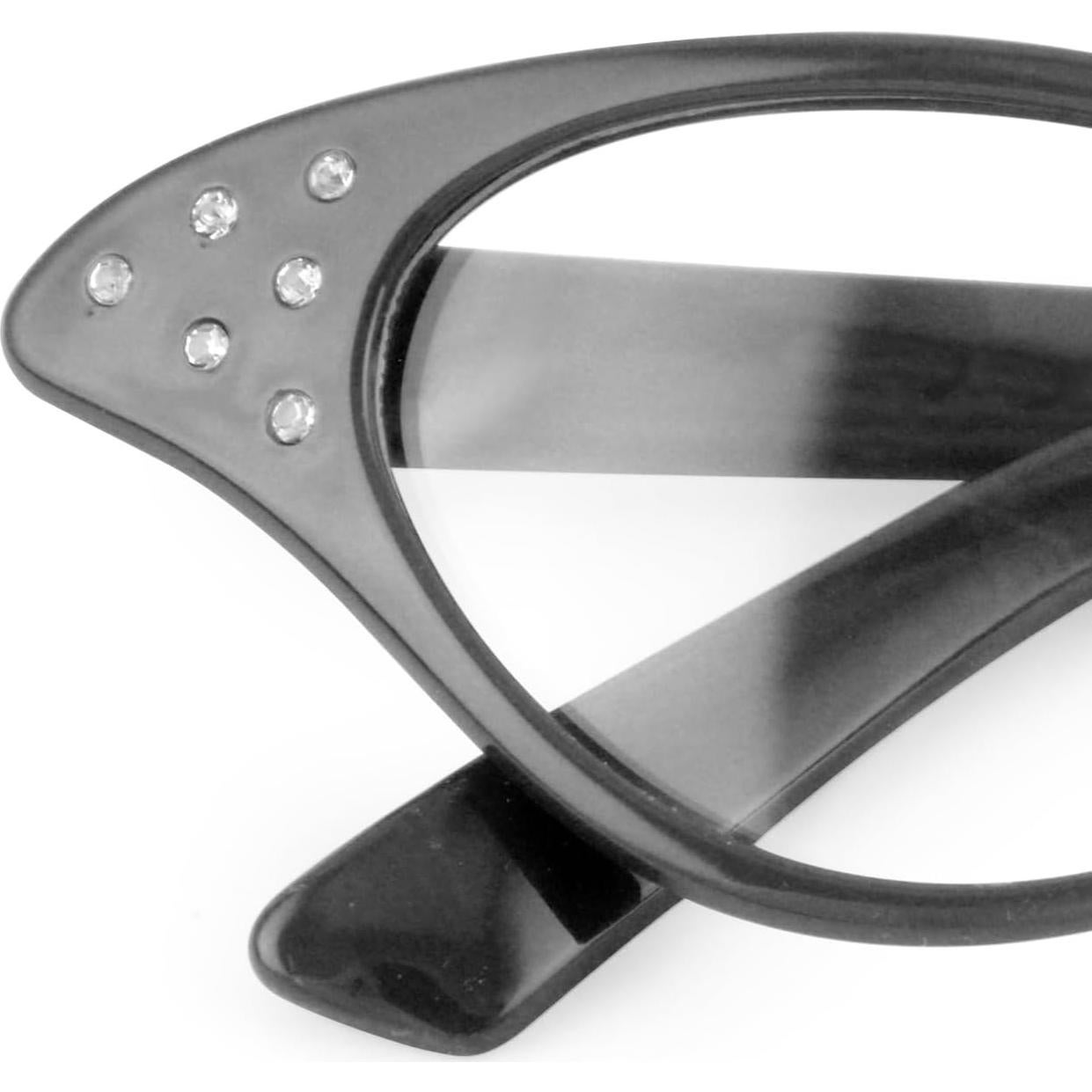 Gafas Ojo de Gato Hip Hop 50's con Rhinestones para Mujeres