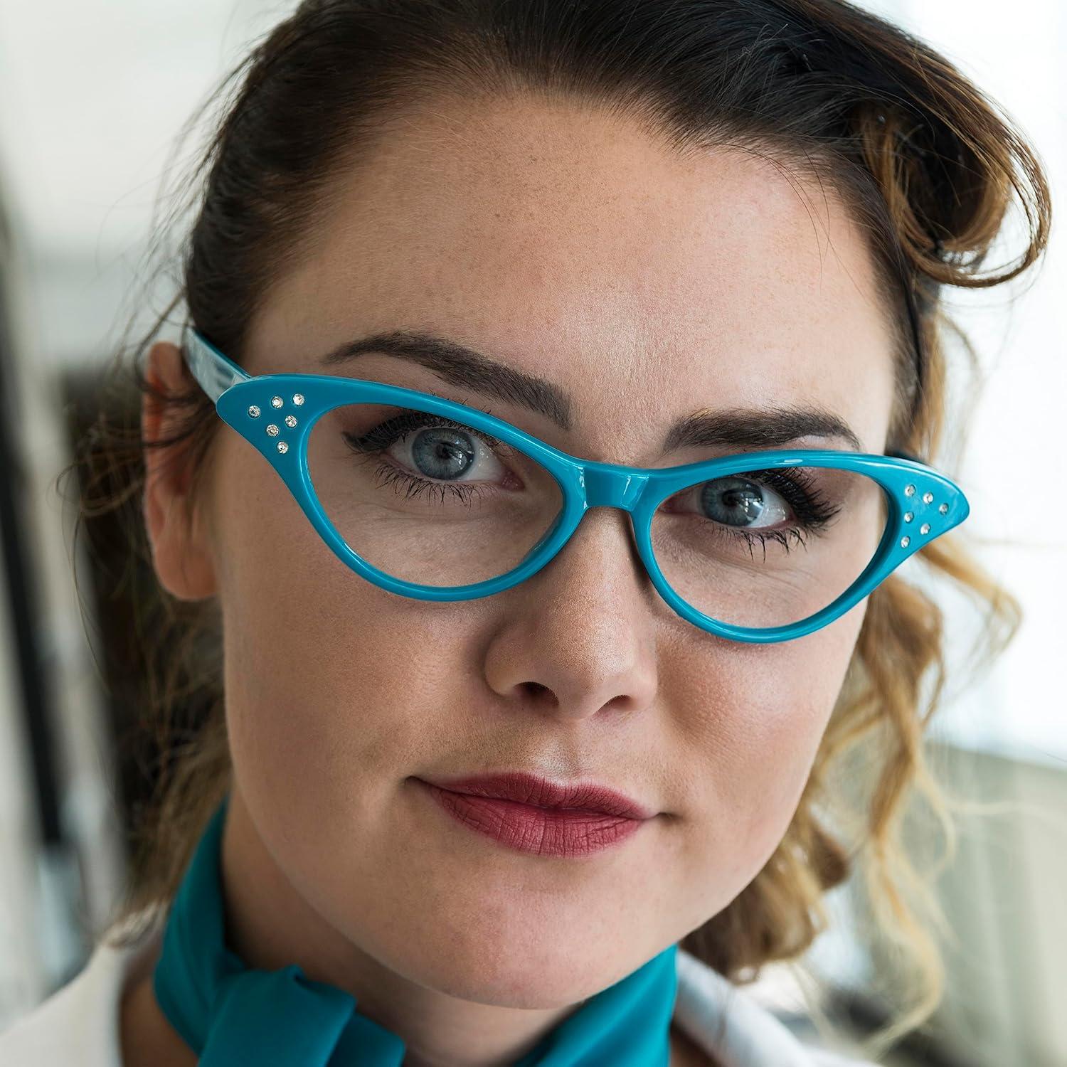 Gafas de Ojo de Gato Hip Hop 50's Shop con Rhinestones