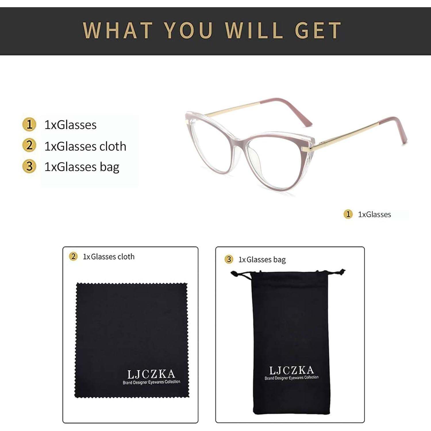 Gafas bloqueadoras de luz azul LJCZKA para mujeres, anti-fatiga