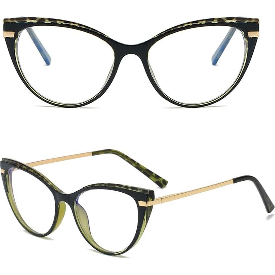 Gafas de luz azul LJCZKA para mujeres, anti-fatiga ocular