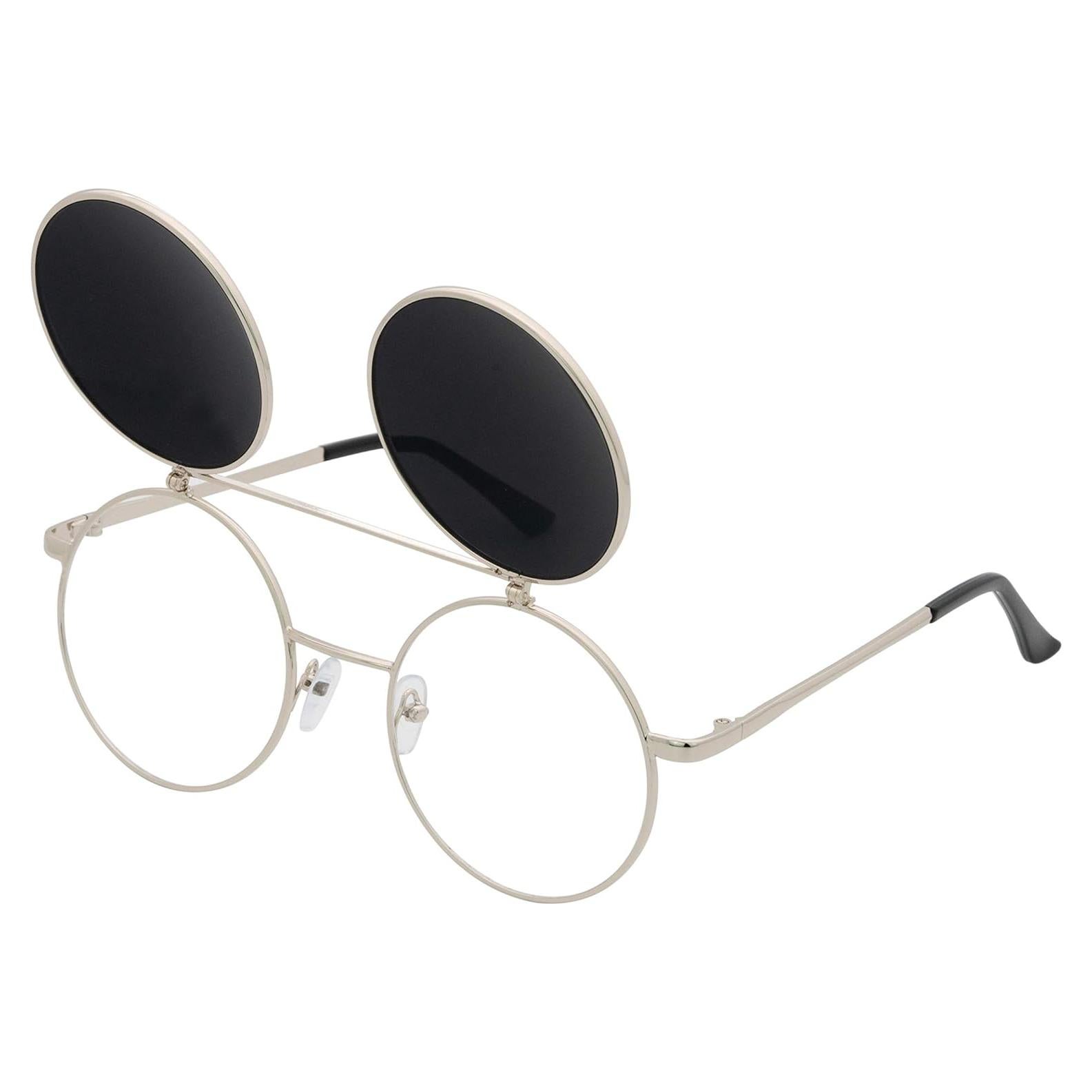 Gafas de Sol Retro J&L Steampunk con Lentes Levantables