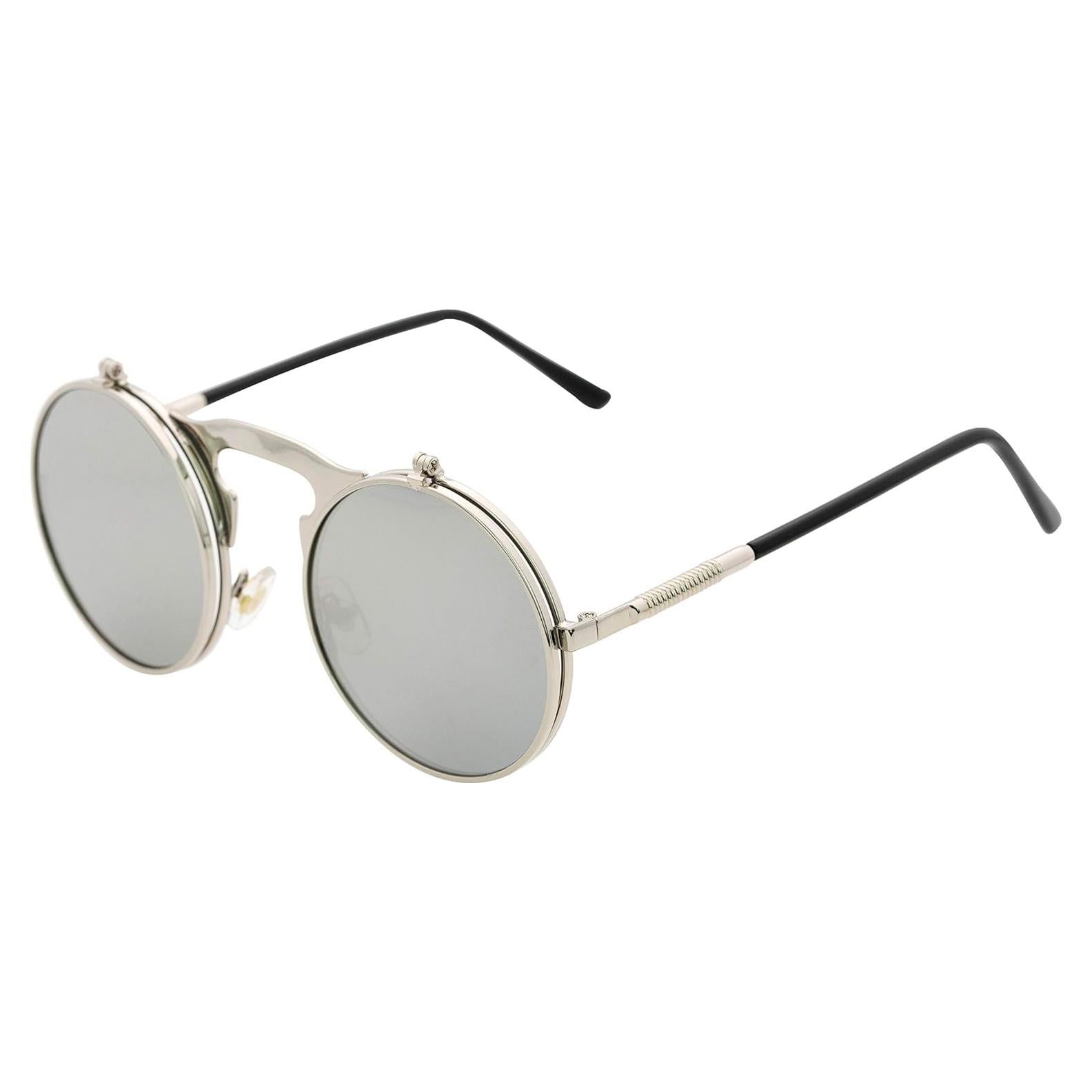 Gafas de Sol Retro J&L Steampunk con Lentes Flip-Up