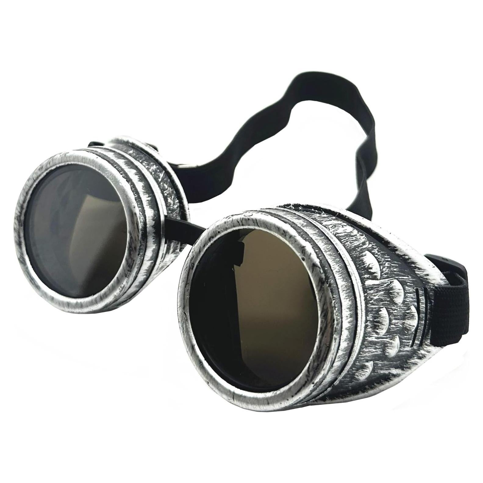 Gafas Vintage Steampunk Plata Antigua para Disfraces