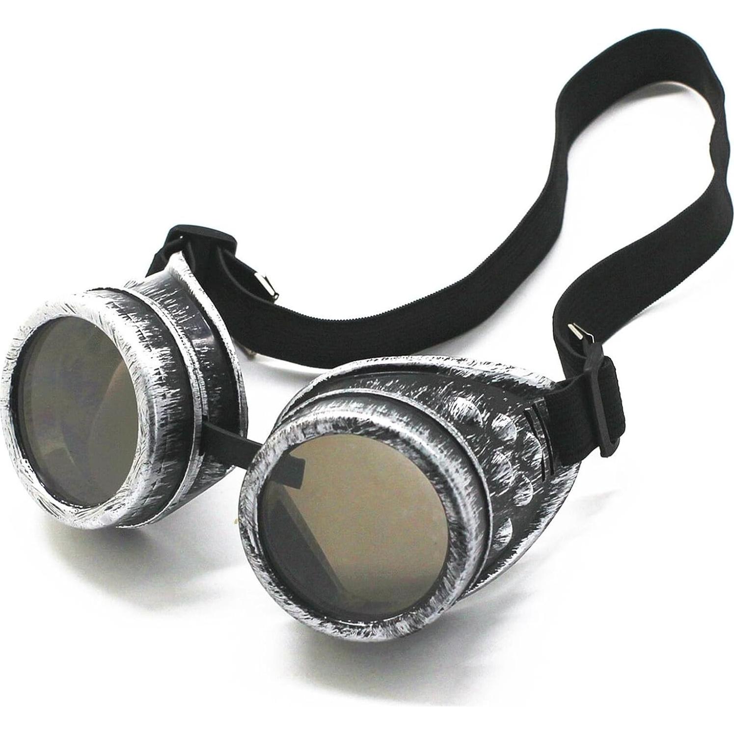 Gafas Vintage Steampunk Plata Antigua para Disfraces