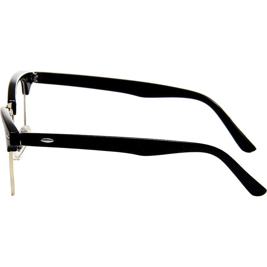 Gafas de media montura Shiratori vintage 47mm transparentes