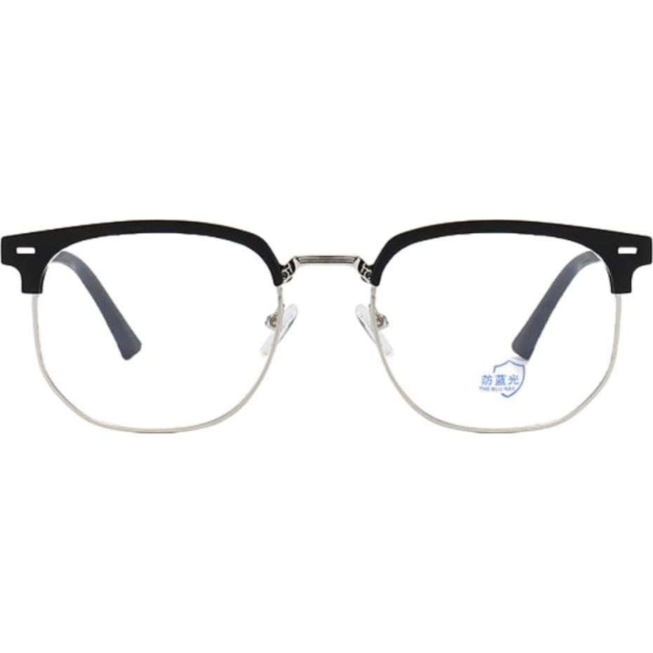 Gafas Semirimless Shiratori Vintage con Protección Luz Azul