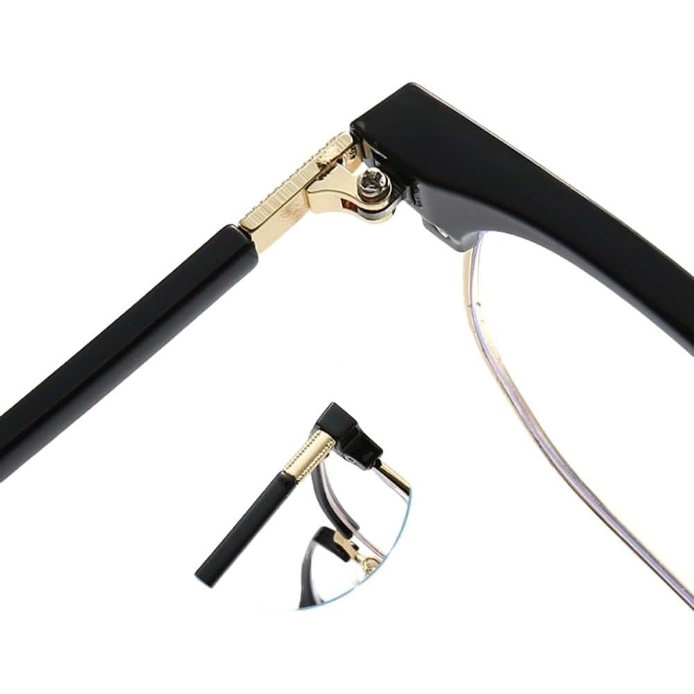 Gafas Semirimless Shiratori Vintage con Protección Luz Azul