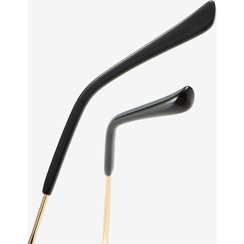 Gafas Vintage Semirrimless Shiratori Negro Dorado 47mm