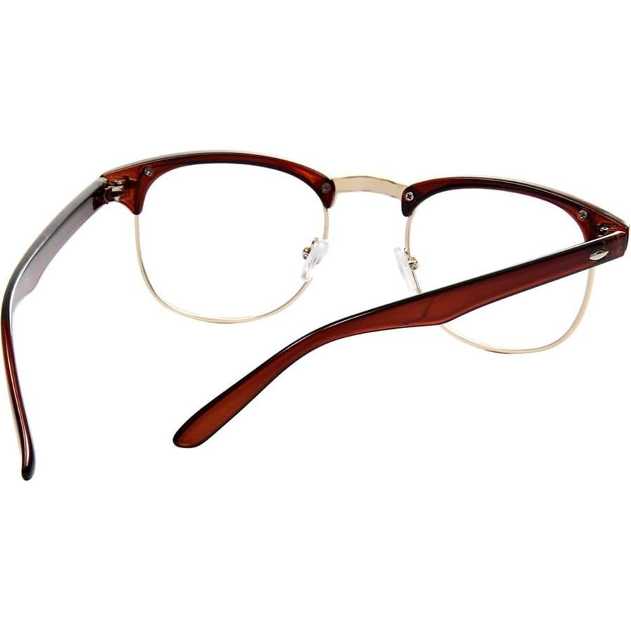 Gafas de medio marco Shiratori vintage para mujer