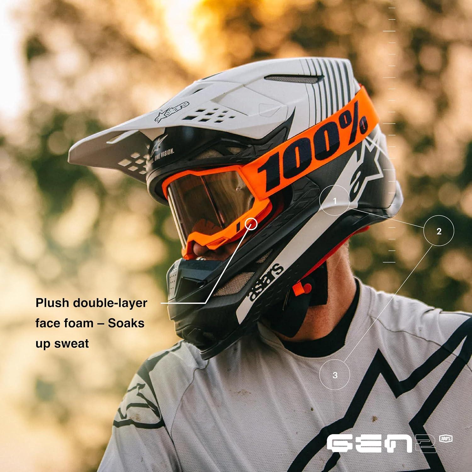 Gafas STRATA 2 100% - Motocross y Ciclismo - Lente Espejo