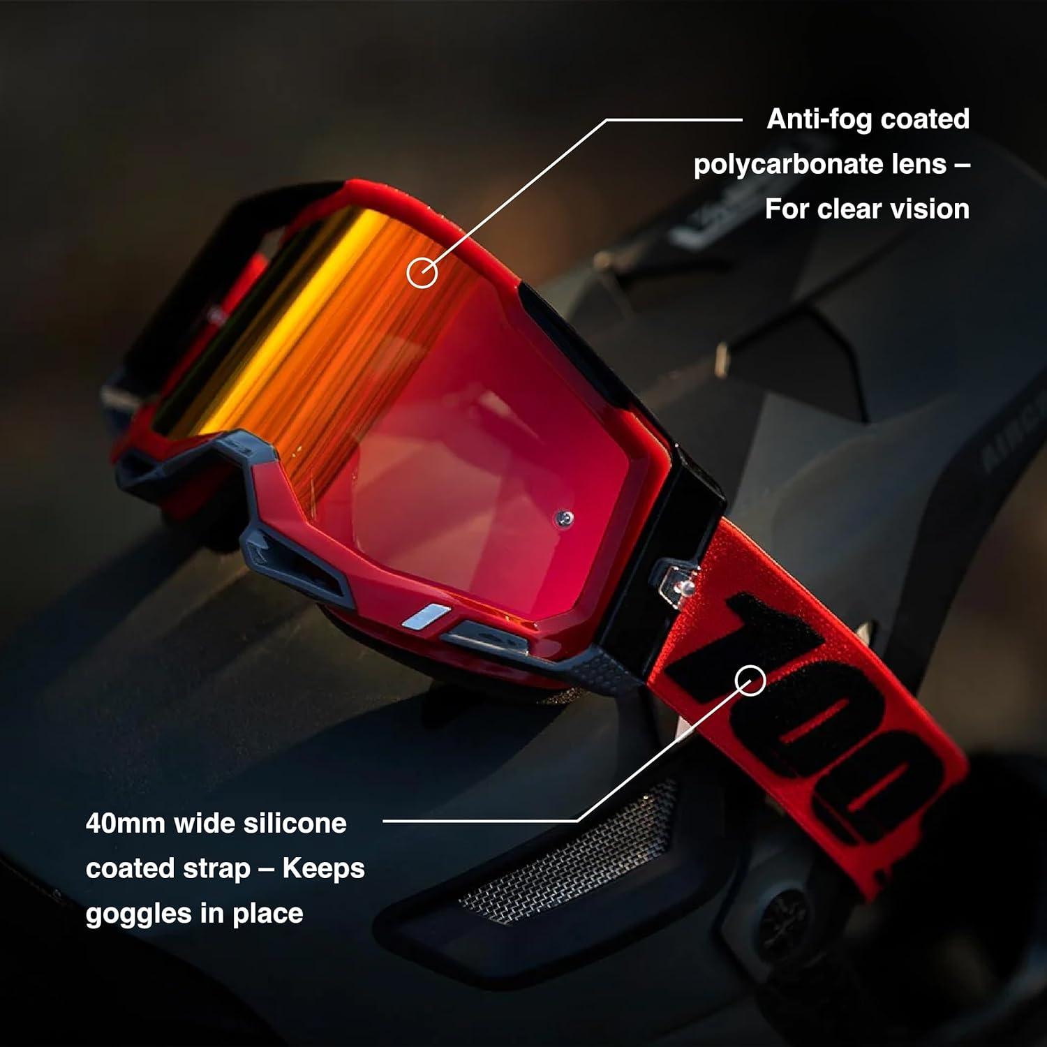 Gafas STRATA 2 100% - Motocross y ciclismo - Lente clara