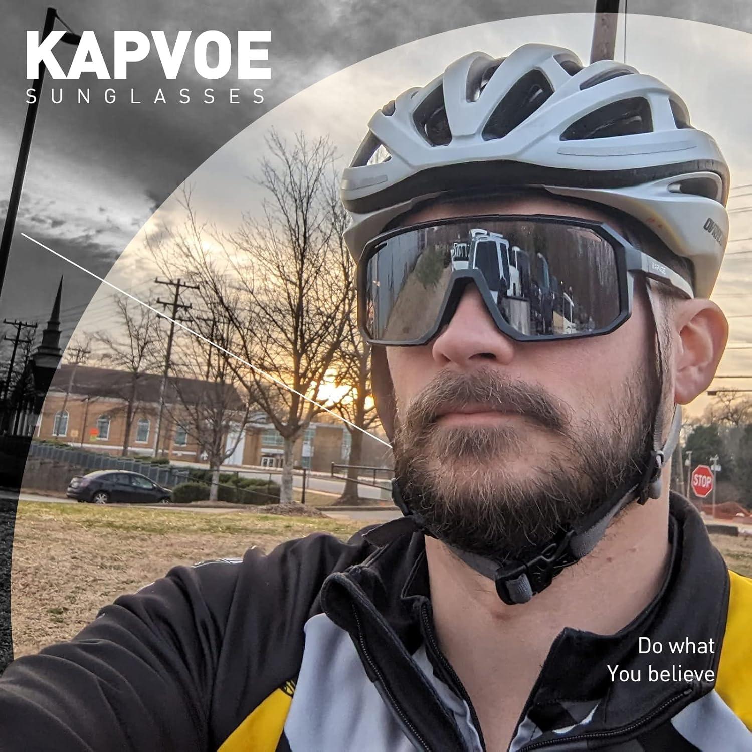 Gafas de Ciclismo KAPVOE K62 Polarizadas UV400 para Deportes