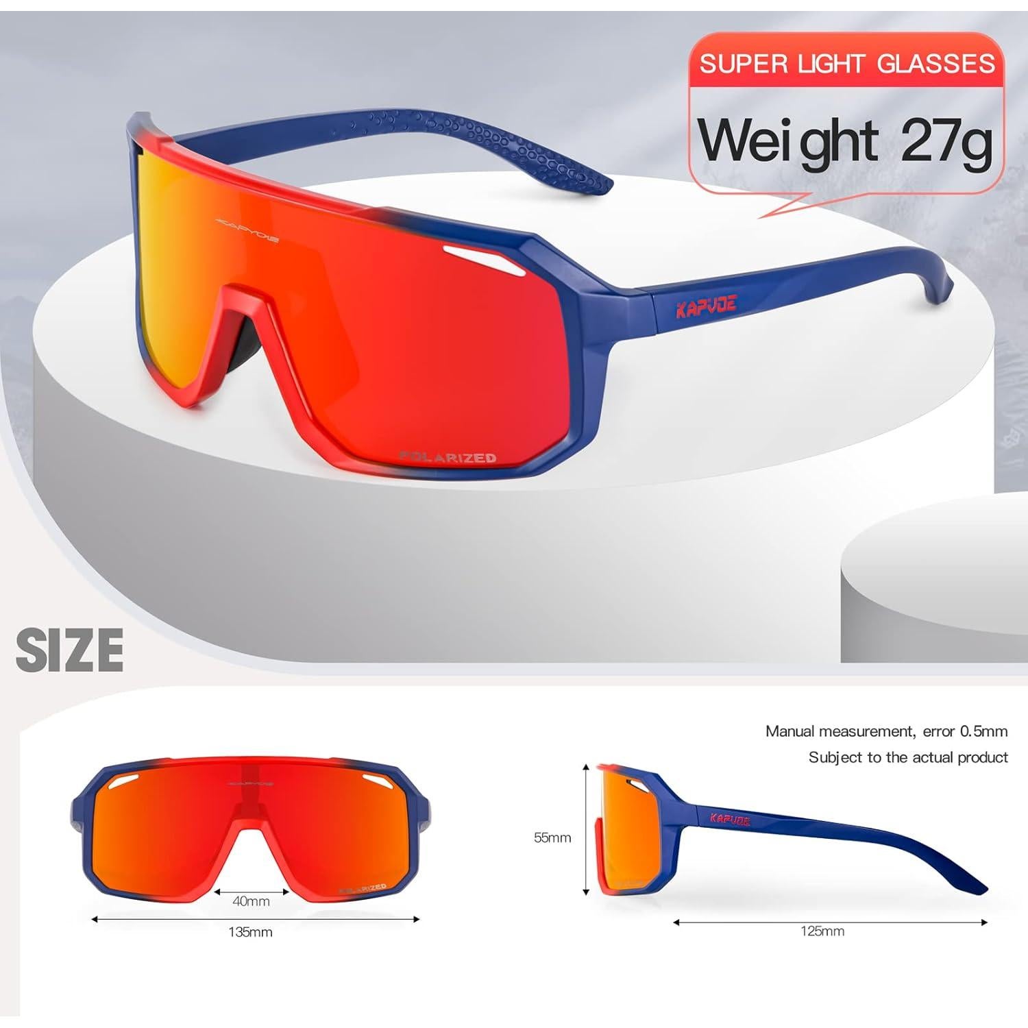 Gafas de Ciclismo KAPVOE K62 Polarizadas UV400 Unisex