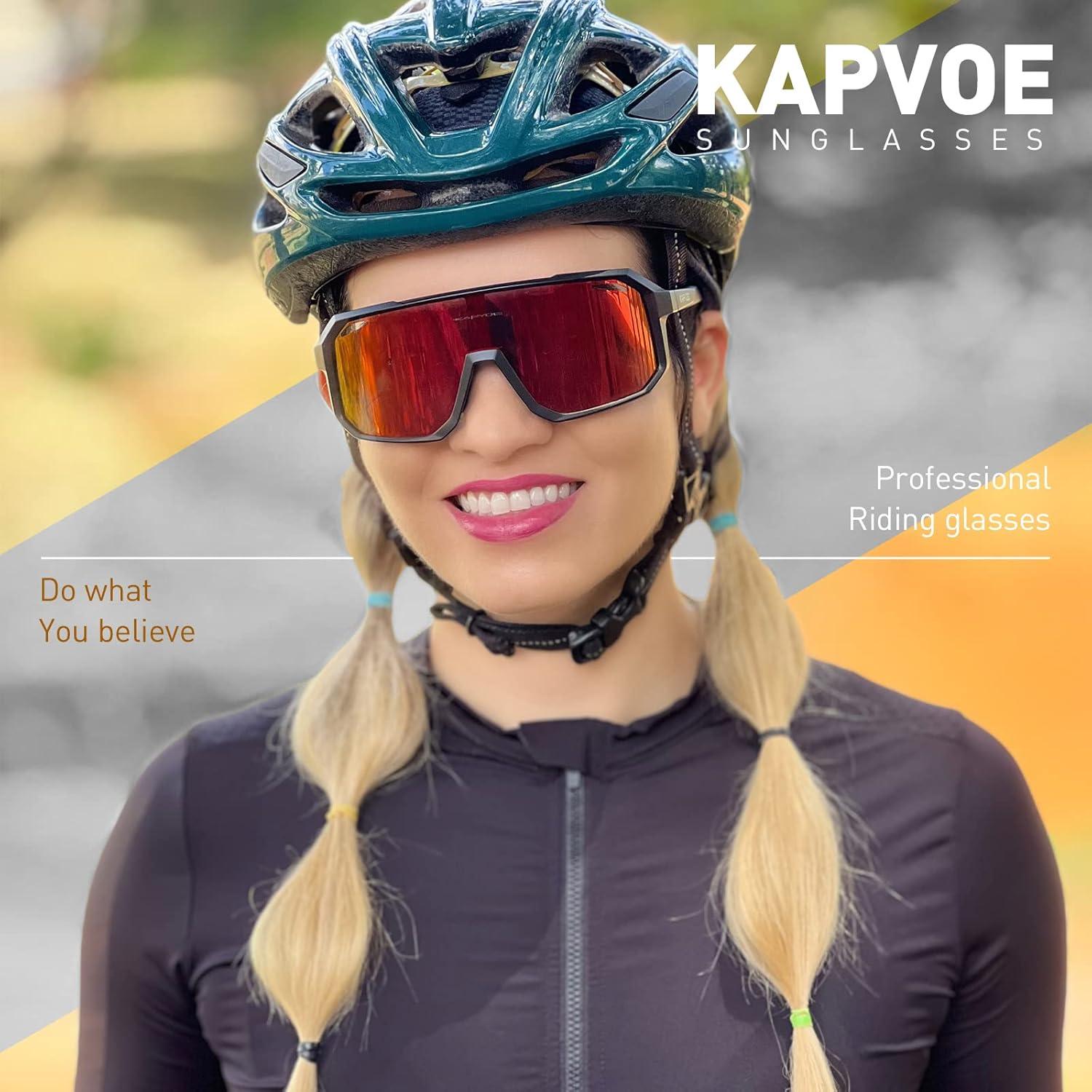 Gafas de Ciclismo KAPVOE K62 Polarizadas UV400 para Deportes