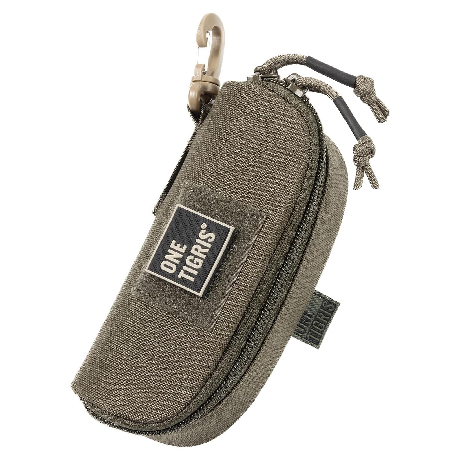 Funda Dura para Gafas OneTigris Táctica Molle Verde 1000D