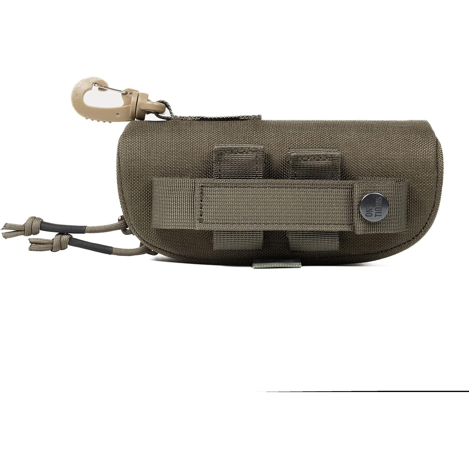 Funda Dura para Gafas OneTigris Táctica Molle Verde 1000D