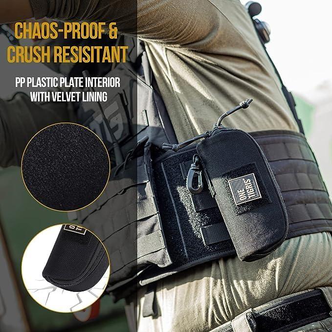 Funda Dura para Gafas OneTigris Camo Negro 1000D Nylon