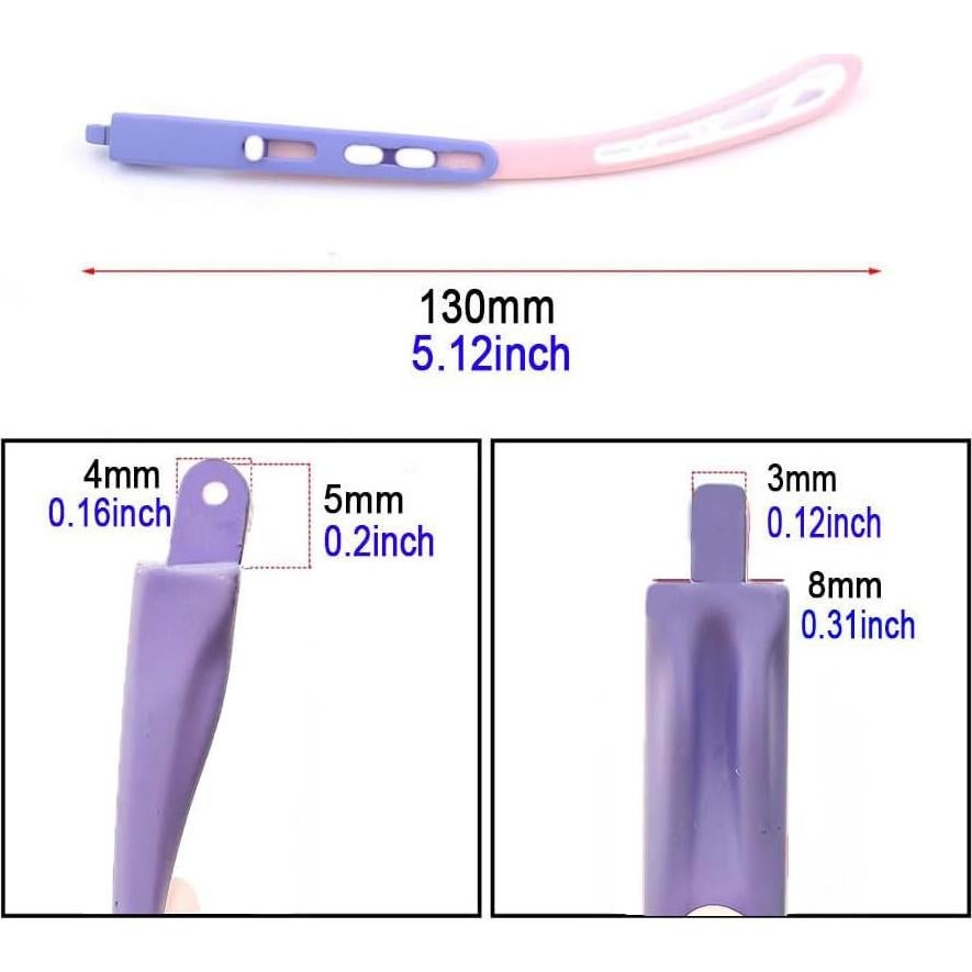 Piernas de Gafas para Niños Clony Repuesto Silicona Púrpura