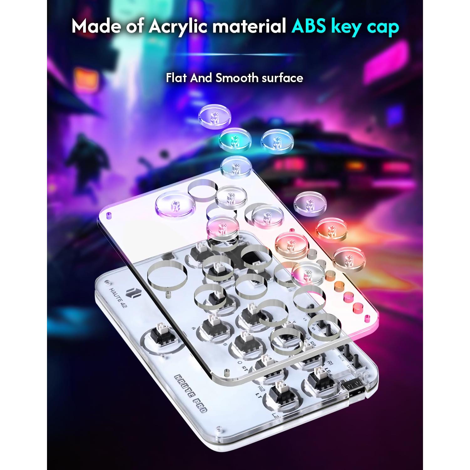 Controlador Arcade Sehawei G13 con RGB y Turbo para PC y Consolas