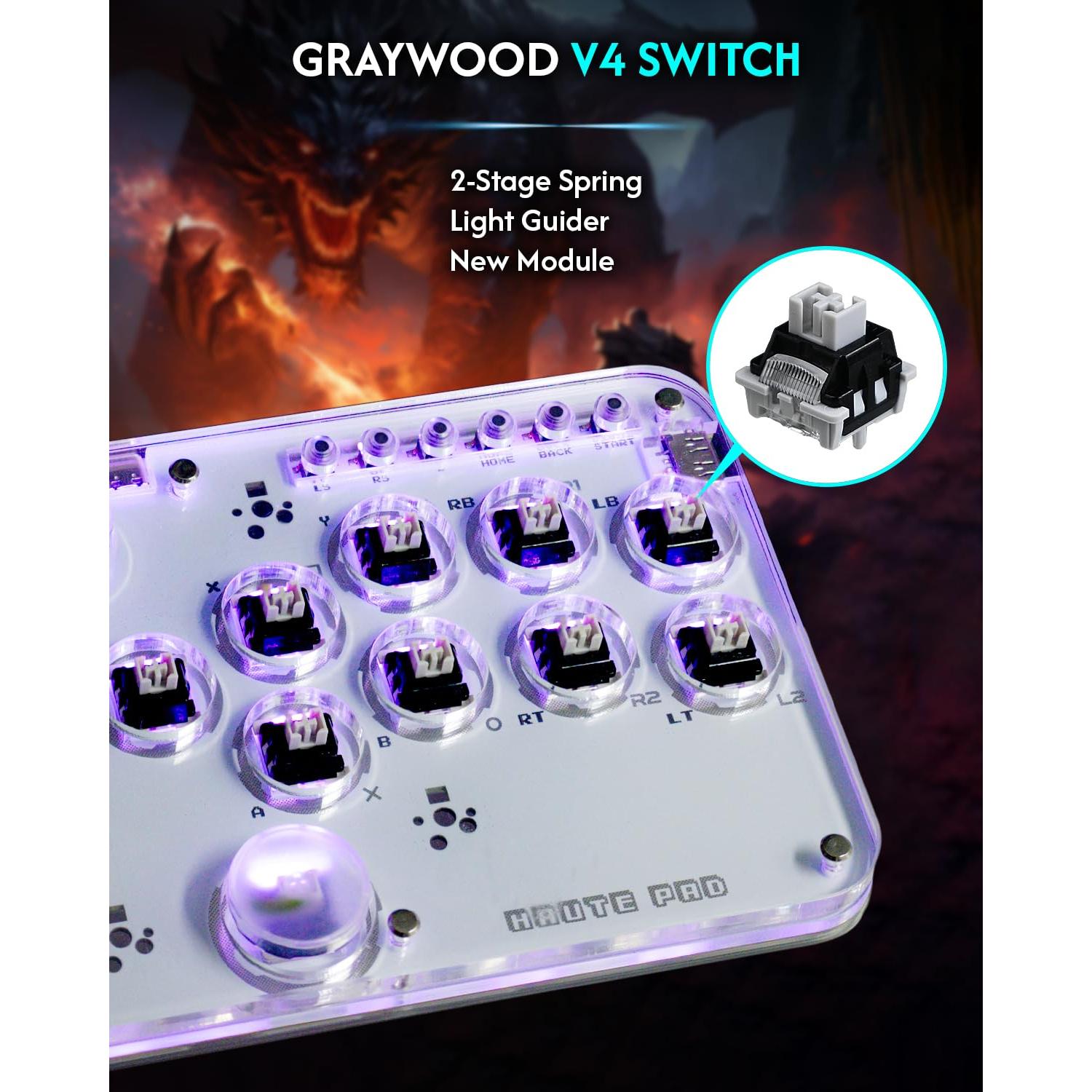 Controlador Arcade Sehawei G13 con RGB y Turbo para PC y Consolas