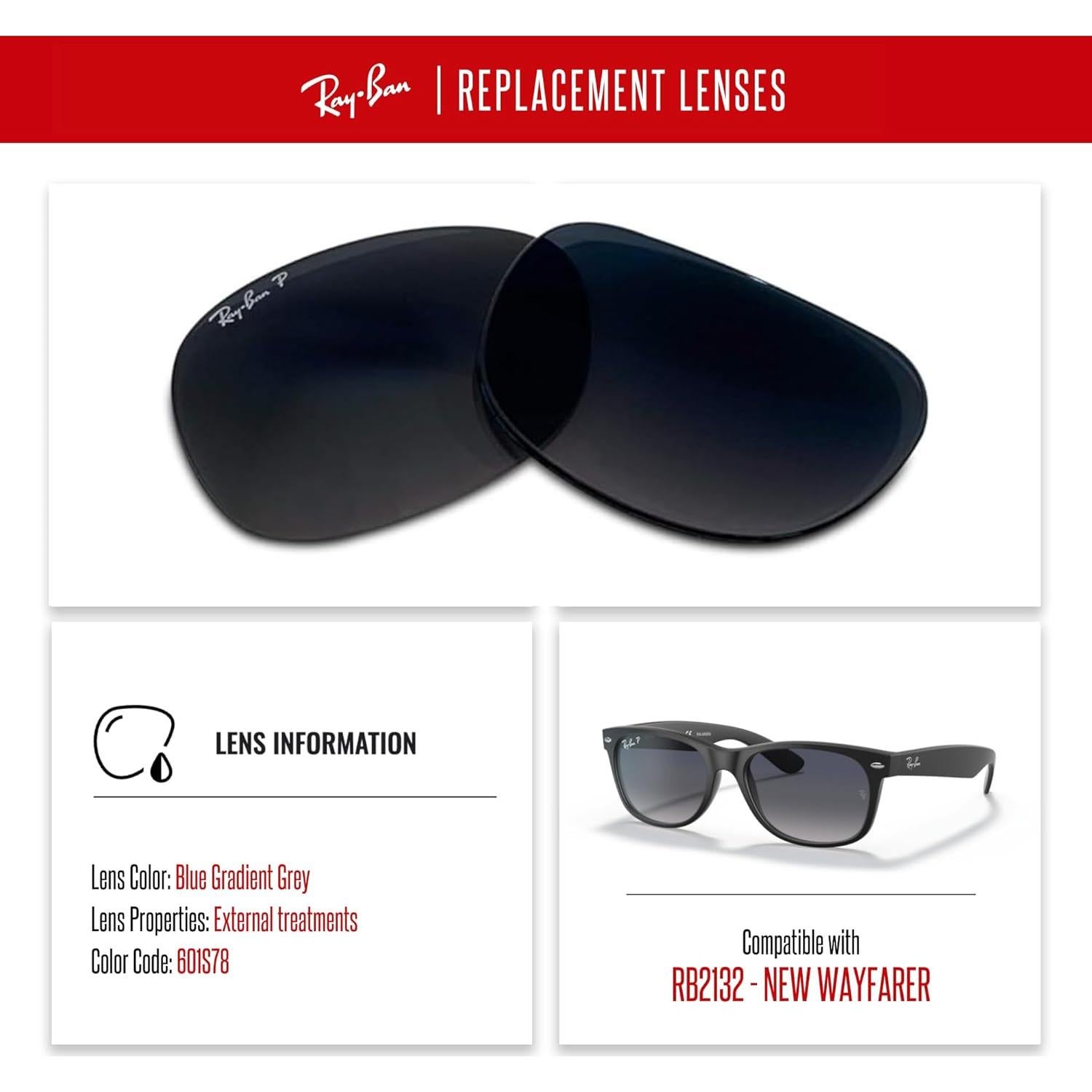 Lentes Polarizados Ray-Ban RB2132 52mm + Kit de Cuidado