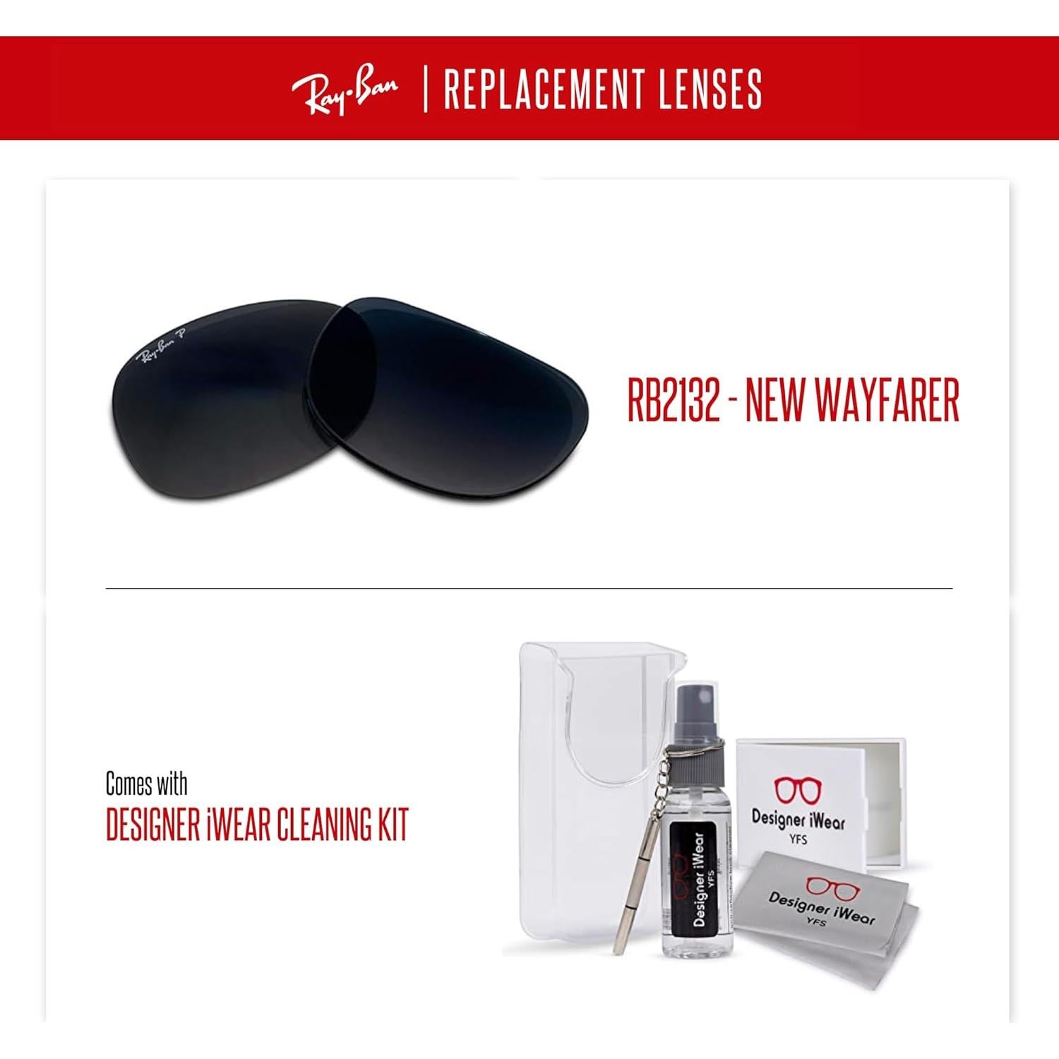 Lentes Polarizados Ray-Ban RB2132 52mm + Kit de Cuidado