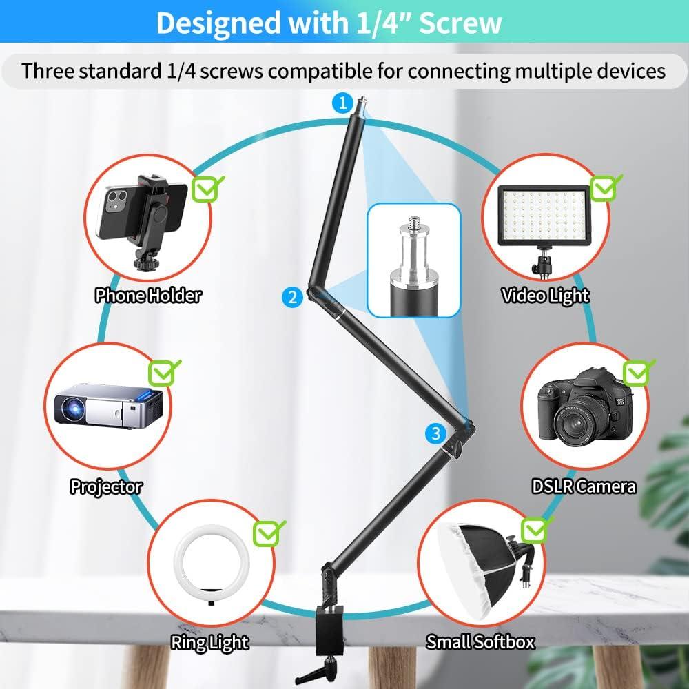 Soporte de escritorio JEBUTU MS05 para cámara 37.5-104.5 cm