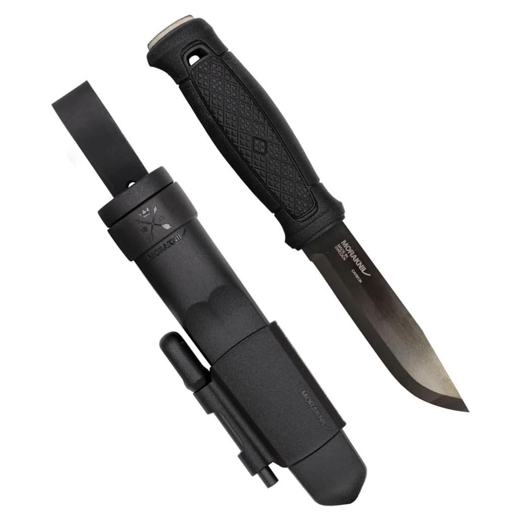 Cuchillo Morakniv Garberg BlackBlade Carbon con Kit de Supervivencia