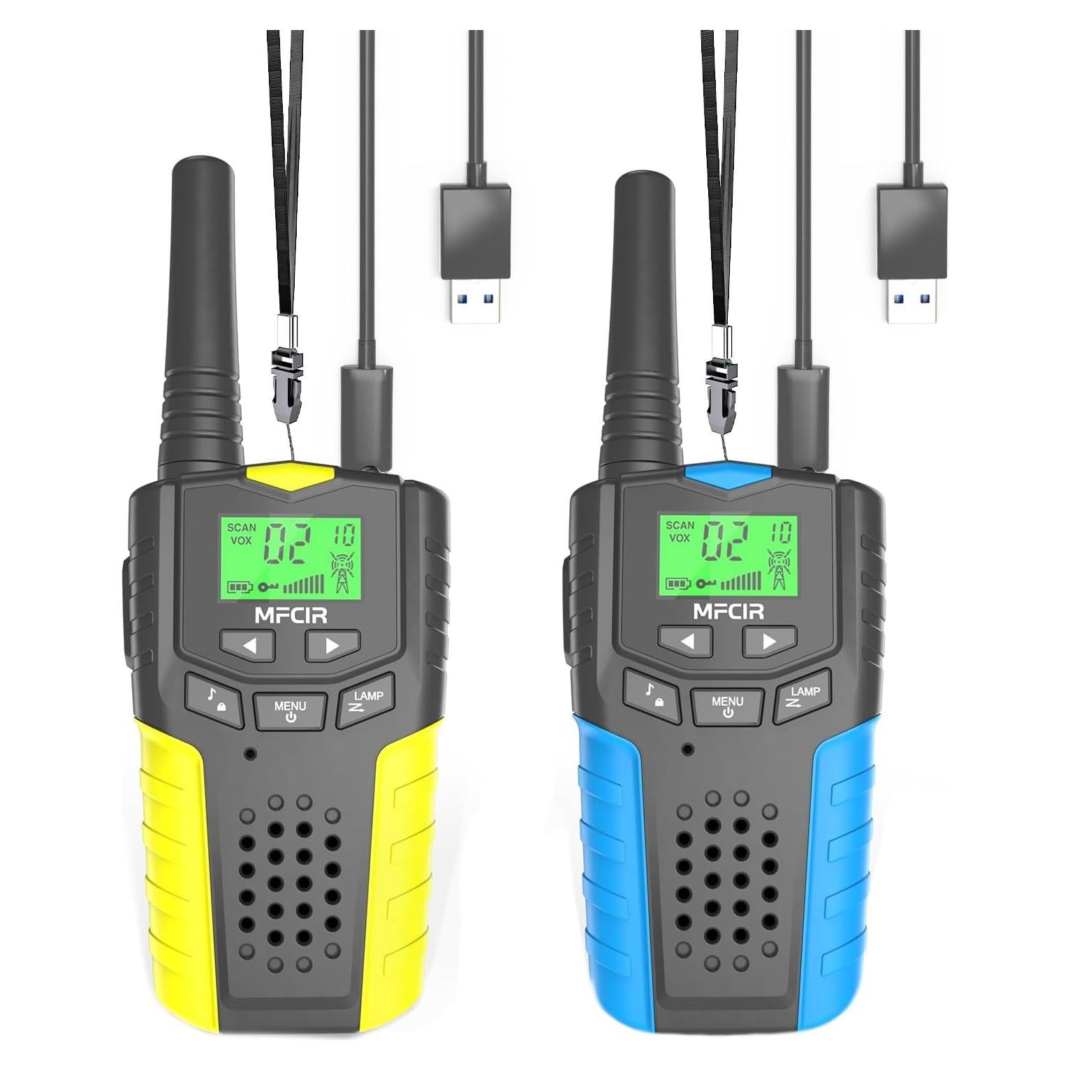 Walkie Talkies Recargables Niños 4,83 km 22 Canales