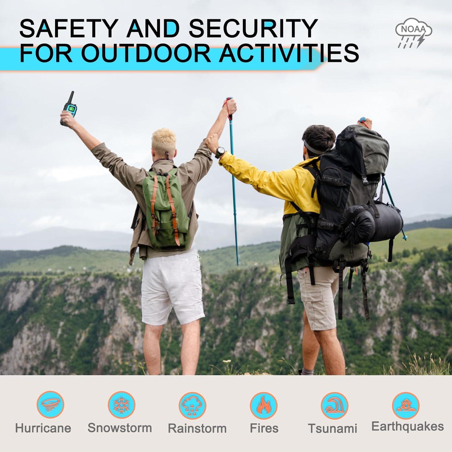 Walkie Talkies MaxTalker MT10 Recargables 6 Pzs 22 Canales