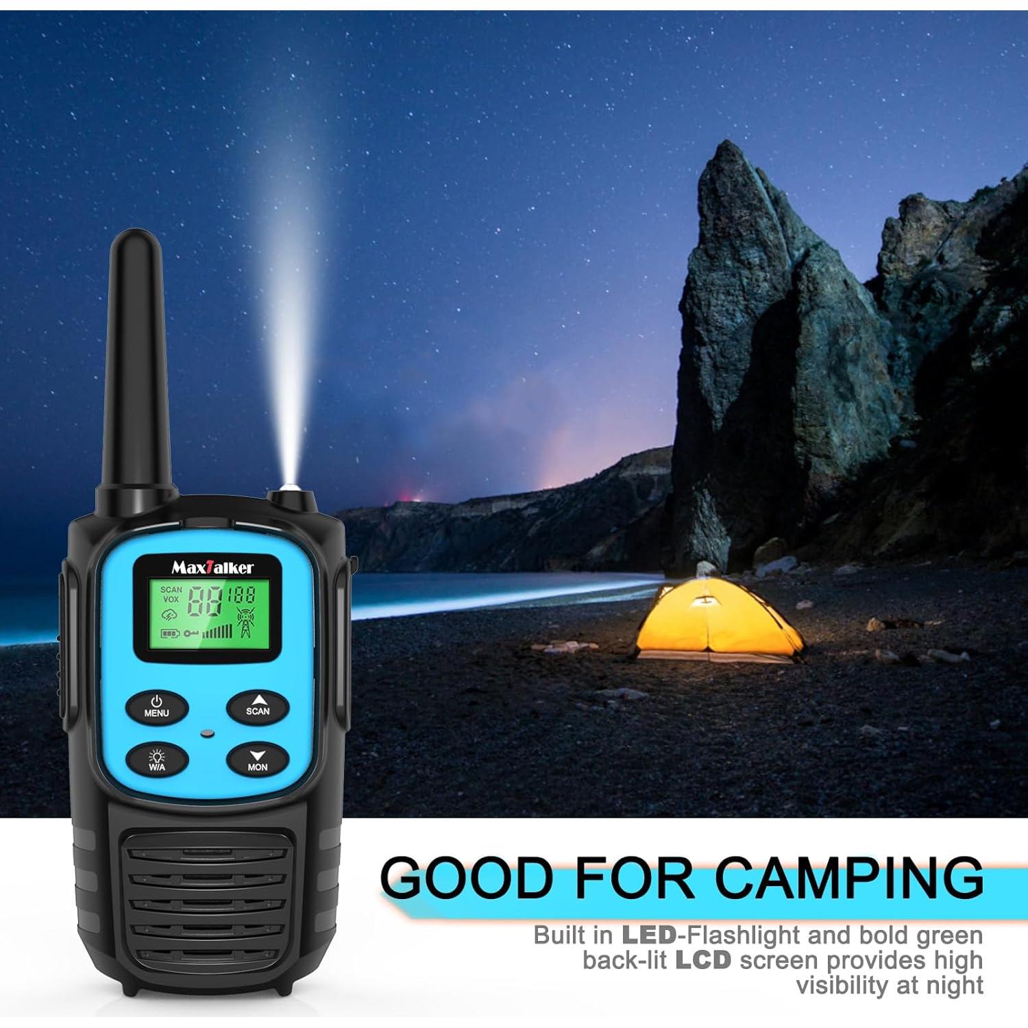 Walkie Talkies MaxTalker MT10 Recargables 6 Pzs 22 Canales