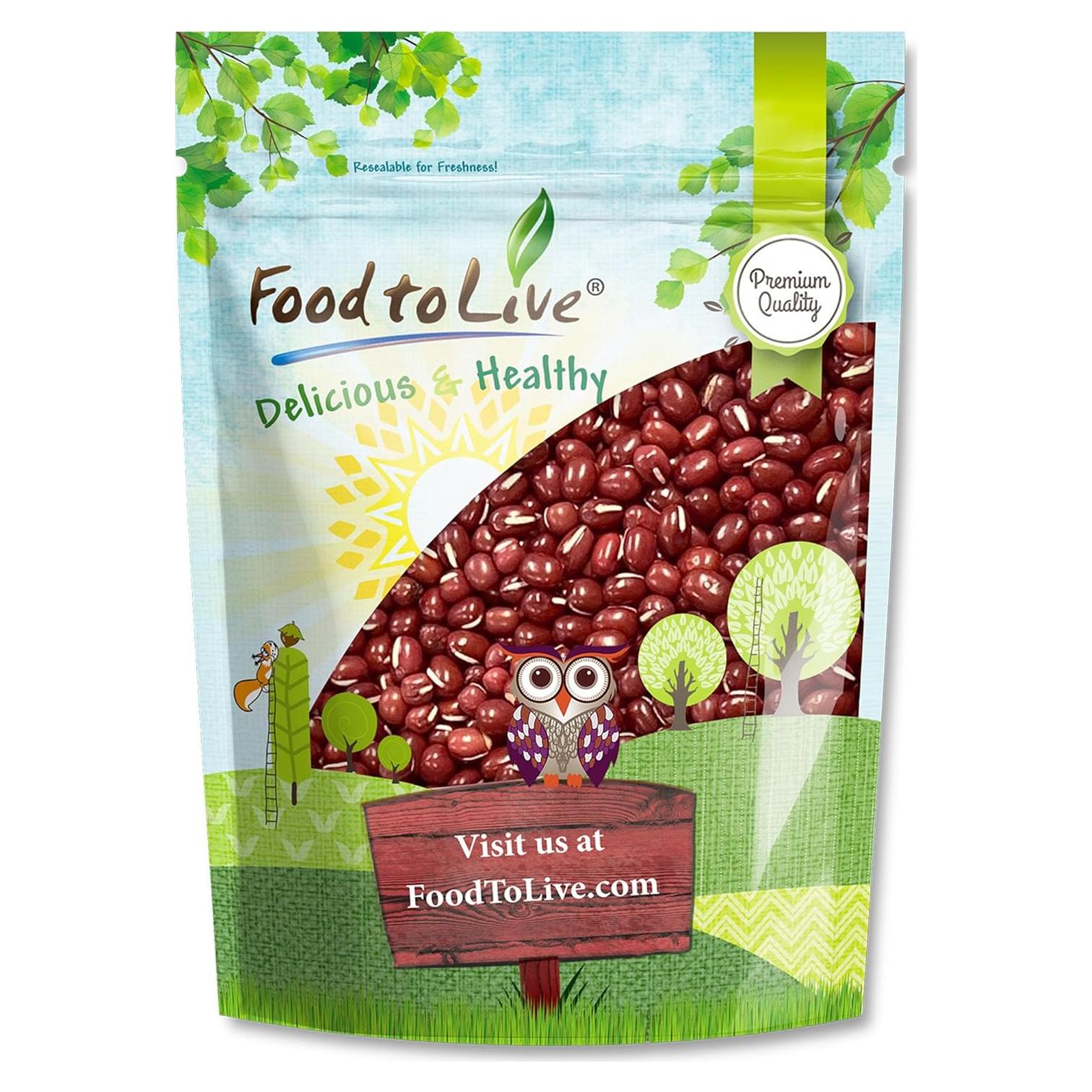 Frijoles Adzuki Crudos Food to Live 227g - Vegano y Kosher