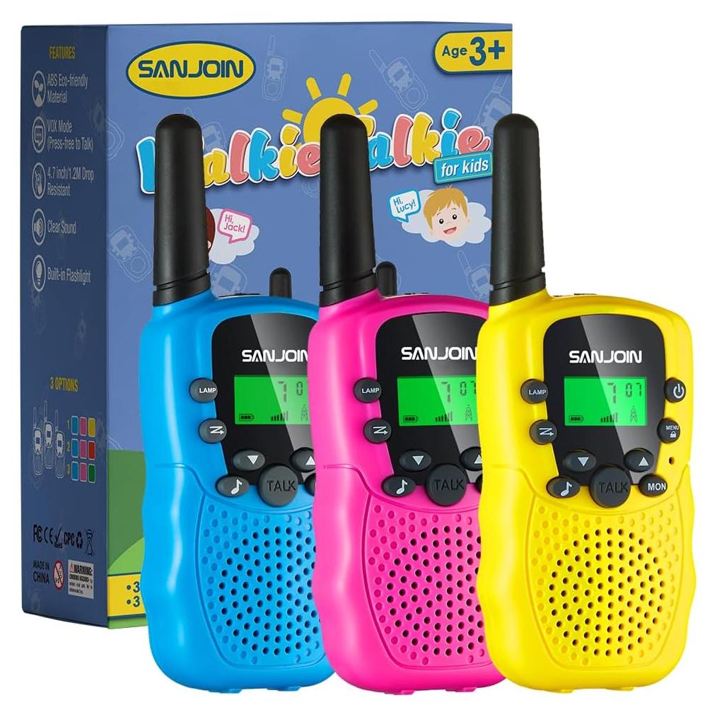 Walkie Talkies para Niños SANJOIN T-388 Rango 4.8 km